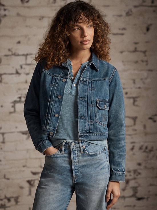 Ralph Lauren Double RL Jackets & Blazers - Ralph Lauren RRL | NWOT Cropped Blue Denim Jacket